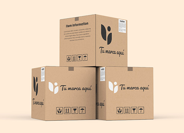 Cajas de cartón corrugado personalizadas EEU