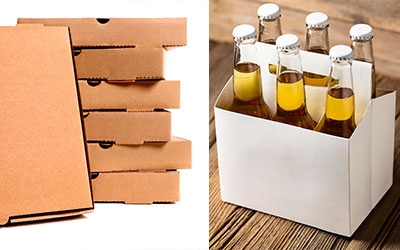 Empaque pizza cerveza EEU
